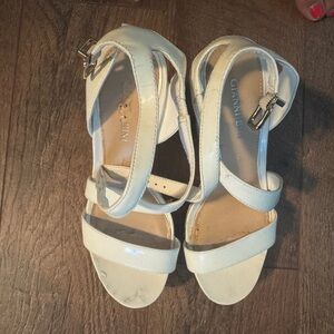 Gianni Bini Cream Strappy Sandals